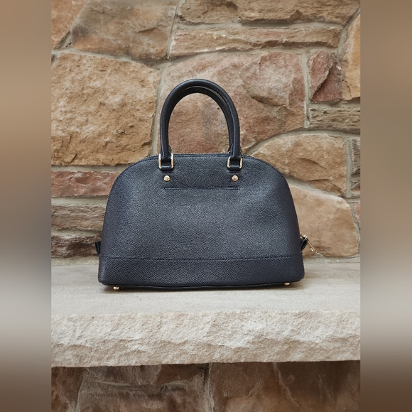 Coach Navy Leather Handbag - Picture 3 of 6